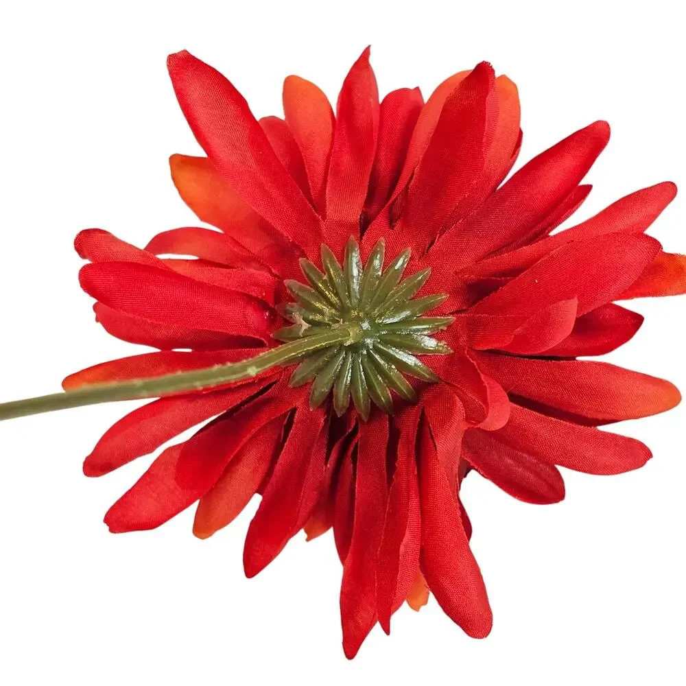 Red Artificial Chrysanthemum Mum Flowers 16 Stems Silk Floral Wedding Fall Home